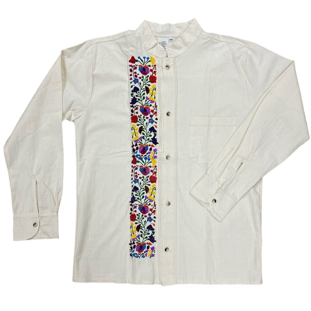 Men’s Cream Guayabera Cancun Style